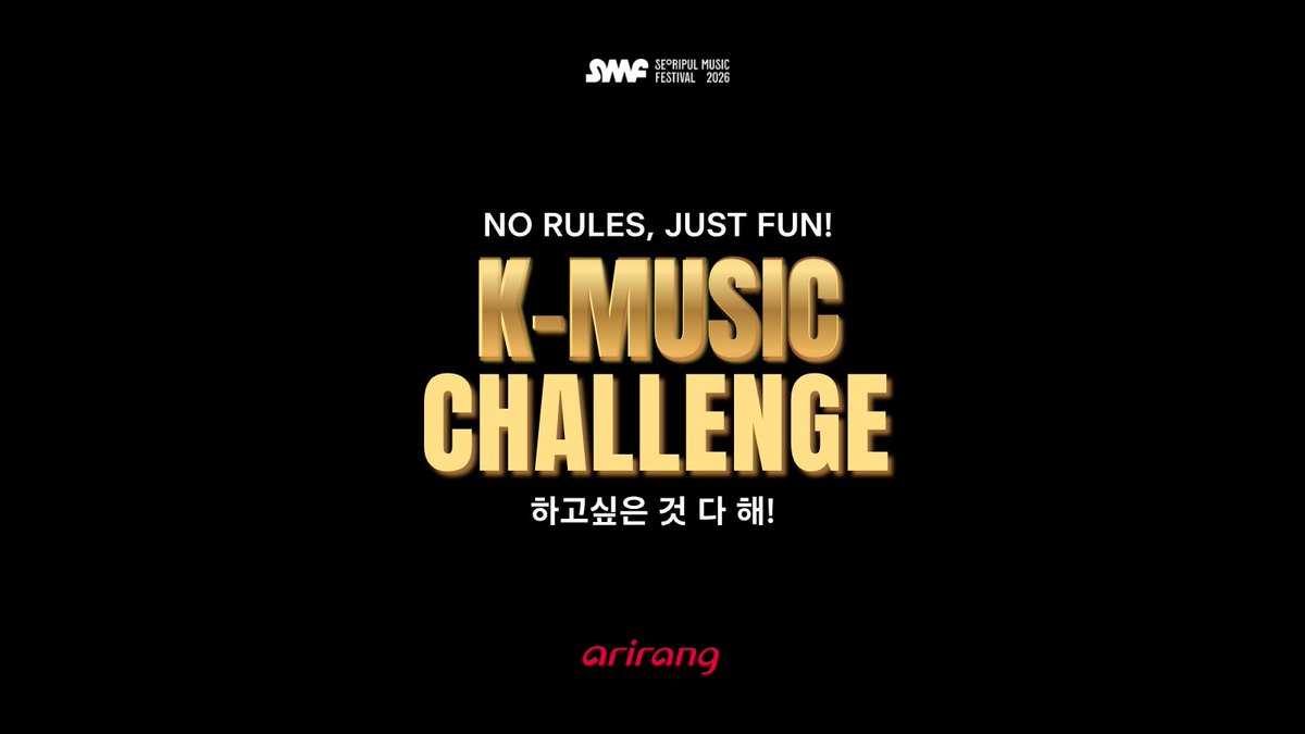 arirangworld's tweet photo. 축제 부스로 놀러오세요!
2026 서리풀뮤직페스티벌
<아트존10: 오늘은 내가 K-POP 아이돌!>
로 여러분을 초대합니다.

*필수해시태그: @arirangworld #arirangtv #아리랑국제방송 #서리풀뮤직페스티벌

📍 반포대로 일대 팝업스테이지 근처 (아트존 10)
📅 2026. 9. 19(토)–20(일) https://t.co/eiyFtHPgWe