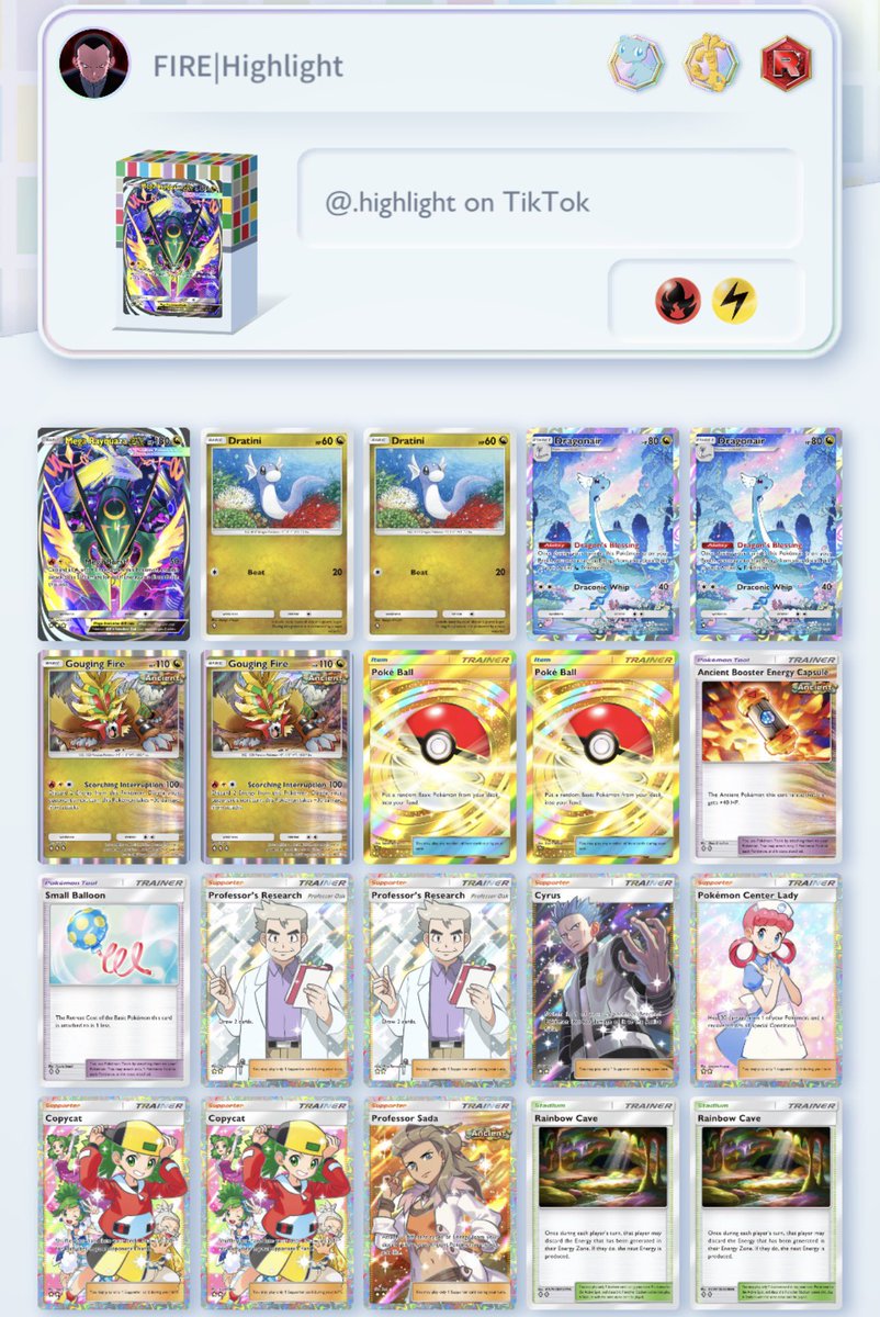 HilightOfficial's tweet photo. With the new season of RANKED in #PokemonTCGPocket starting in a few hours, here are the TOP DECKS I will be using and personally recommend! 

MORE &amp; CODES in comments! https://t.co/6Jzh4i8Wbn