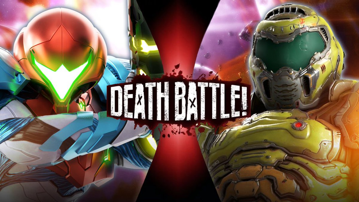 acdc03's tweet photo. @samusmetroid986 Samus Aran VS Doomslayer  (Metroid VS DOOM) Death Battle https://t.co/dhT7V9KeNk