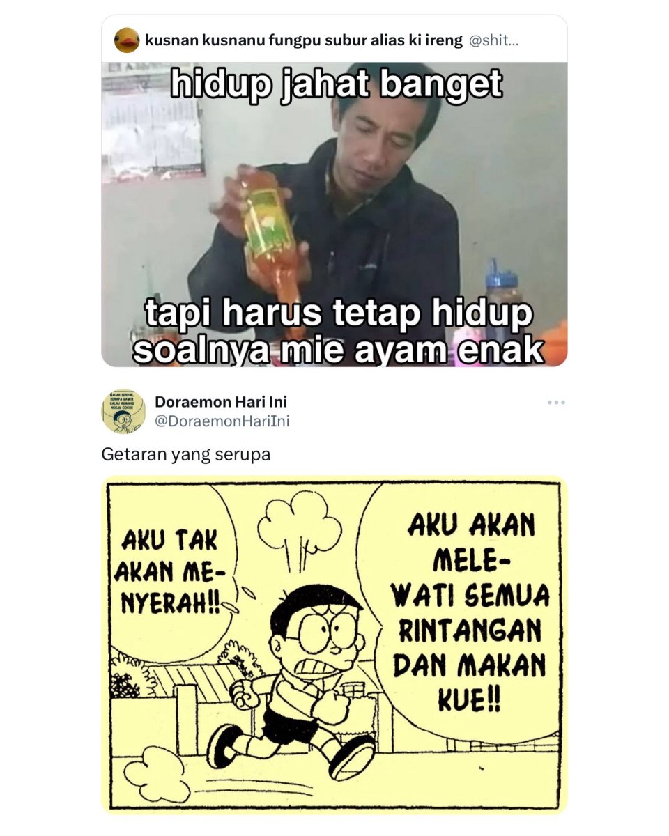 DoraemonHariIni's tweet photo. Kilas balik pagi ini perihal rintangan dan kue. https://t.co/VZ4guesXB0