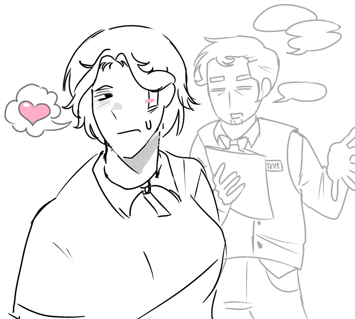 Marlborlette's tweet photo. Sastiel Doodle 
Steve x Sam Wesaon. Ok? https://t.co/63upekbE1j