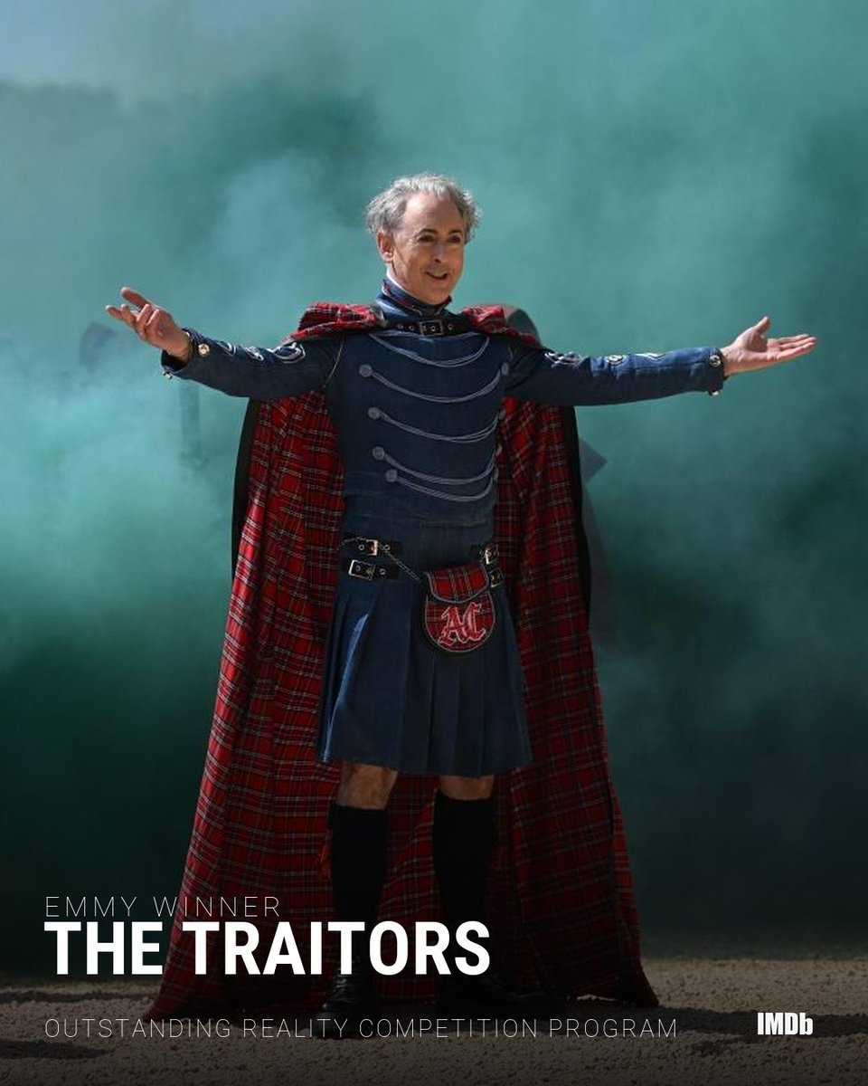 IMDb's tweet photo. Congratulations to #TheTraitors for winning Outstanding Reality Competition Program! 🏆✨ #Emmys https://t.co/VBgBDOfedY https://t.co/kiD1Pmgzpp