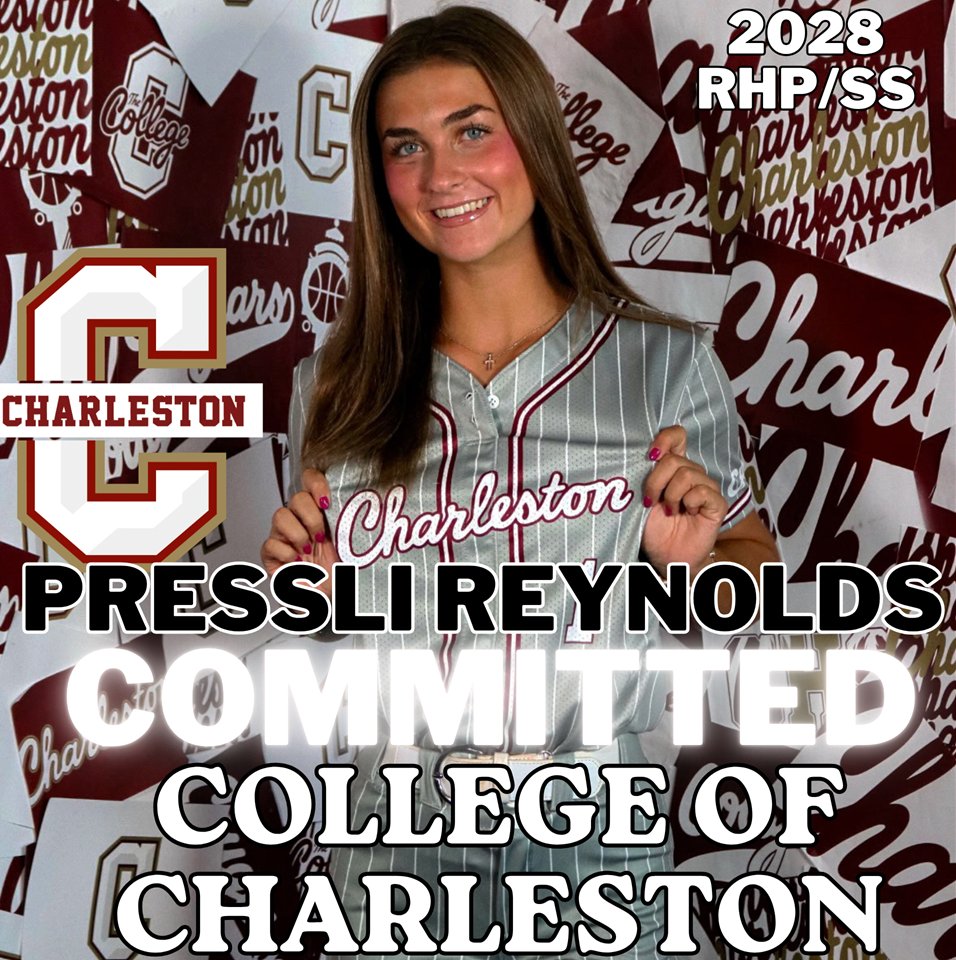 VipersGonce's tweet photo. Congratulations to our next 2028 off the board!! Our RHP/SS #7 Pressli Reynolds (@PressliReynolds) has committed to College of Charleston‼️ LET'S GO PRESSLI!!!💪💪 @CofCSoftball got another 🥎STUD! We can't wait to watch you play in the Patriots Point Softball Stadium‼️ We are so proud of you Pressli‼️ #Represent #BeTheStandard #ViperNation
LET'S GO COUGARS!!!

@MaggieMrowka @SidwellRob @RachelWarrens @coachcrawford4 @thevipernation @SoftbalAmerica @ExtraInningSB @LegacyLegendsS1 @LineDsoftball @PrepSoftball @IHartFastpitch @CoastRecruits @CoastRecruitsSB @TopPreps @SBRRetweets @VipersGonce