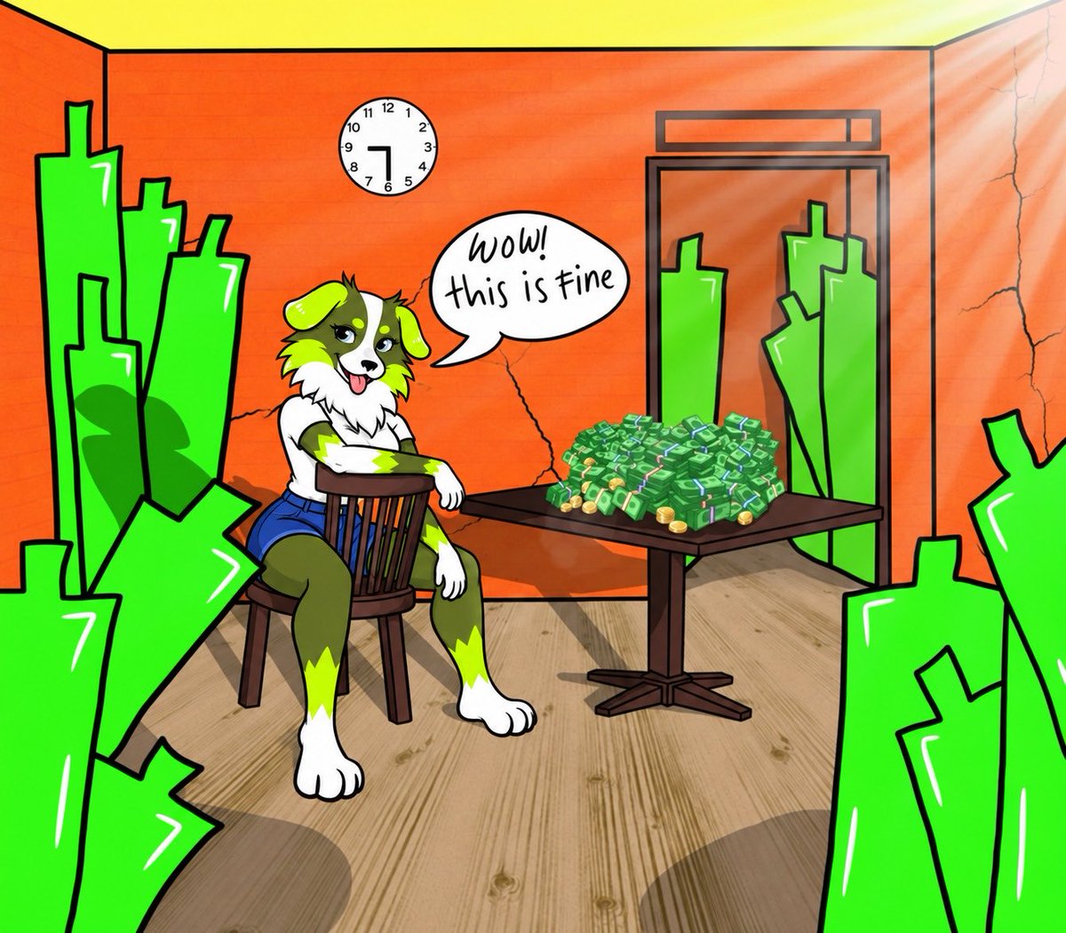 Robdoghood's tweet photo. room's on fire, portfolio's stacked. this is fine — every $ROBDOG holder, probably 🔥💵
@vladtenev @RobinhoodApp https://t.co/gh5GhEXTOj