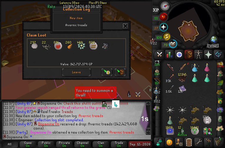 osrs_Dohx's tweet photo. Avernic treads on the HC https://t.co/WJ4pRVMtpC