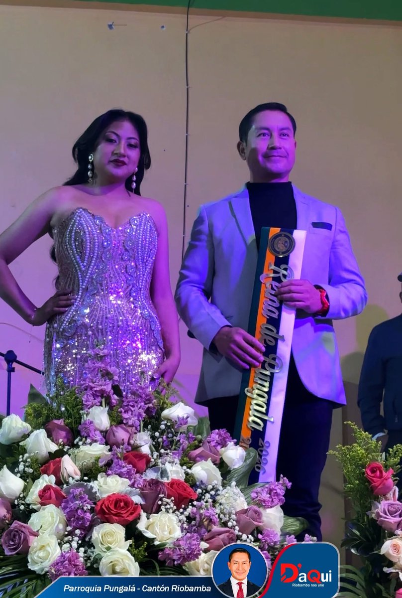 DaquiCs's tweet photo. 📌 El 12 de septiembre, estuvimos presentes en la exaltación de la Reina de #Pungalá del cantón #Riobamba, gracias a la  invitación de sus habitantes, fue un honor participar en la colocación de la banda a Joselyn I. Agradezco profundamente el cálido #recibimiento. https://t.co/Umbv2BQrmX