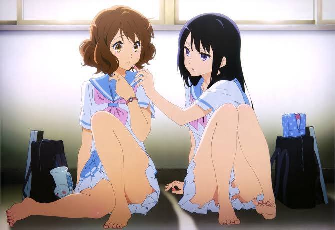 lolnotpoor's tweet photo. Noticing a theme with alot of official hibike art... https://t.co/AfR6DNto8x