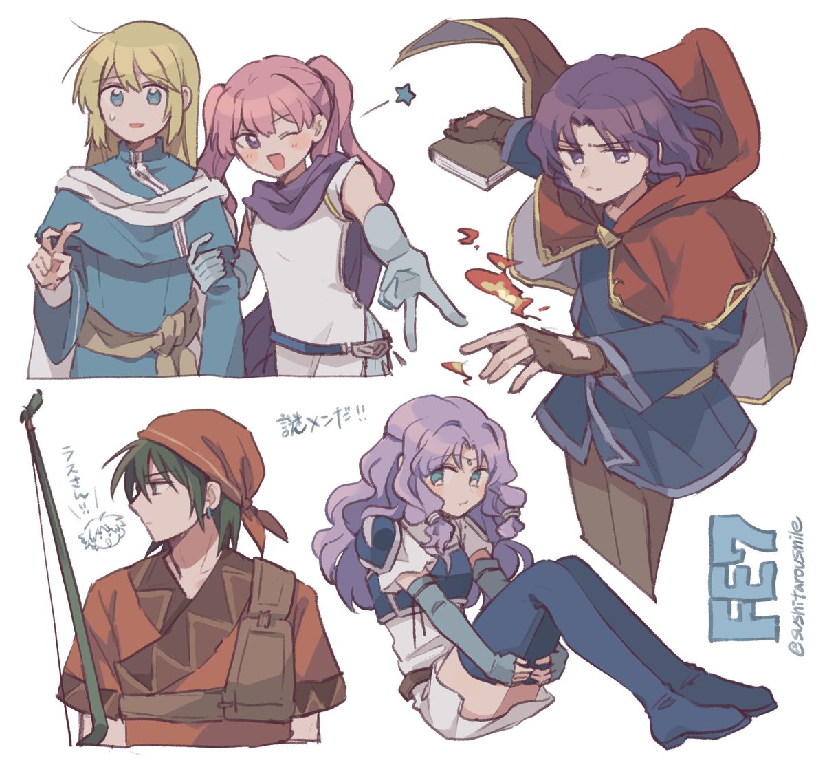 sushitarousmile's tweet photo. 皆さまには特別に古の時代に描いた烈火の剣の絵を見せてあげますよ https://t.co/pX8CT4SPxb