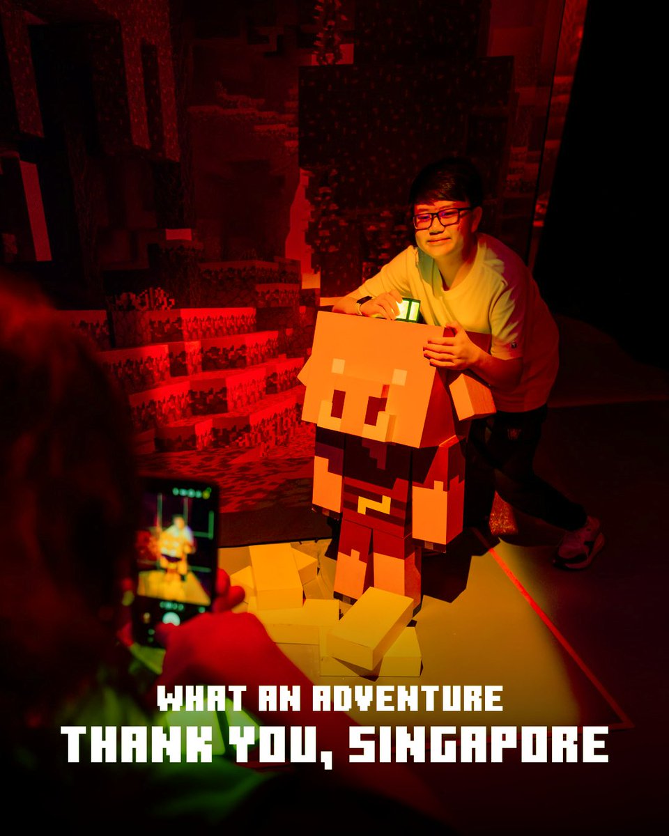MinecraftExpIRL's tweet photo. The portal to Singapore is now closed. 💚

To everyone who became part of Minecraft Experience — thank you for making Singapore one to remember.

We loved having you in the Overworld.

📍Tag your city and follow along to see where we spawn next.

#Minecraft #MinecraftSingapore https://t.co/uJIMpglP8B