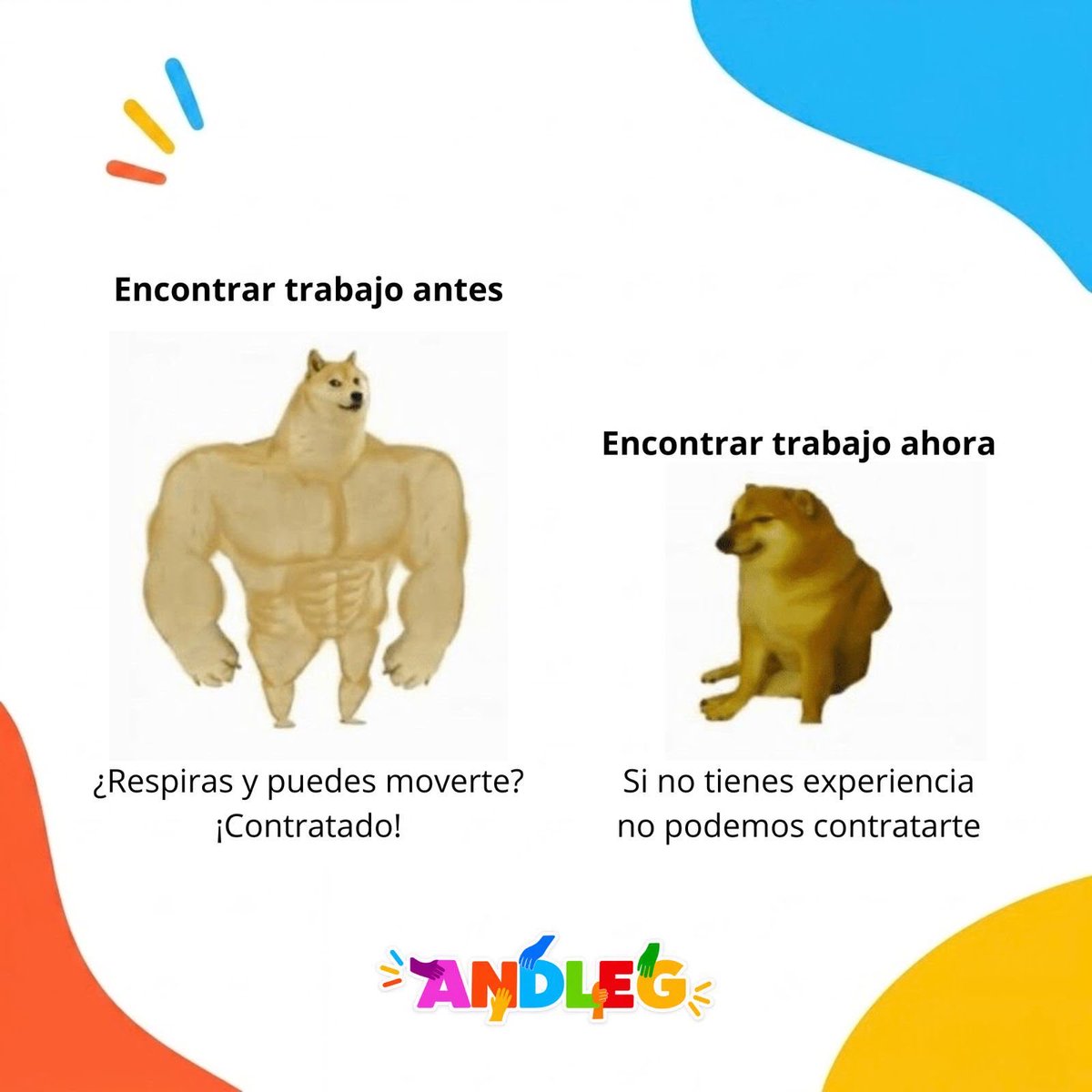 ANDLEG1's tweet photo. Vacante: “Nivel inicial”. También la vacante: “Experiencia previa indispensable”. 💀 ¿Cuál es el requisito más absurdo que has visto en una vacante? #ANDLEG #Empleo https://t.co/QbBmE6QrYQ