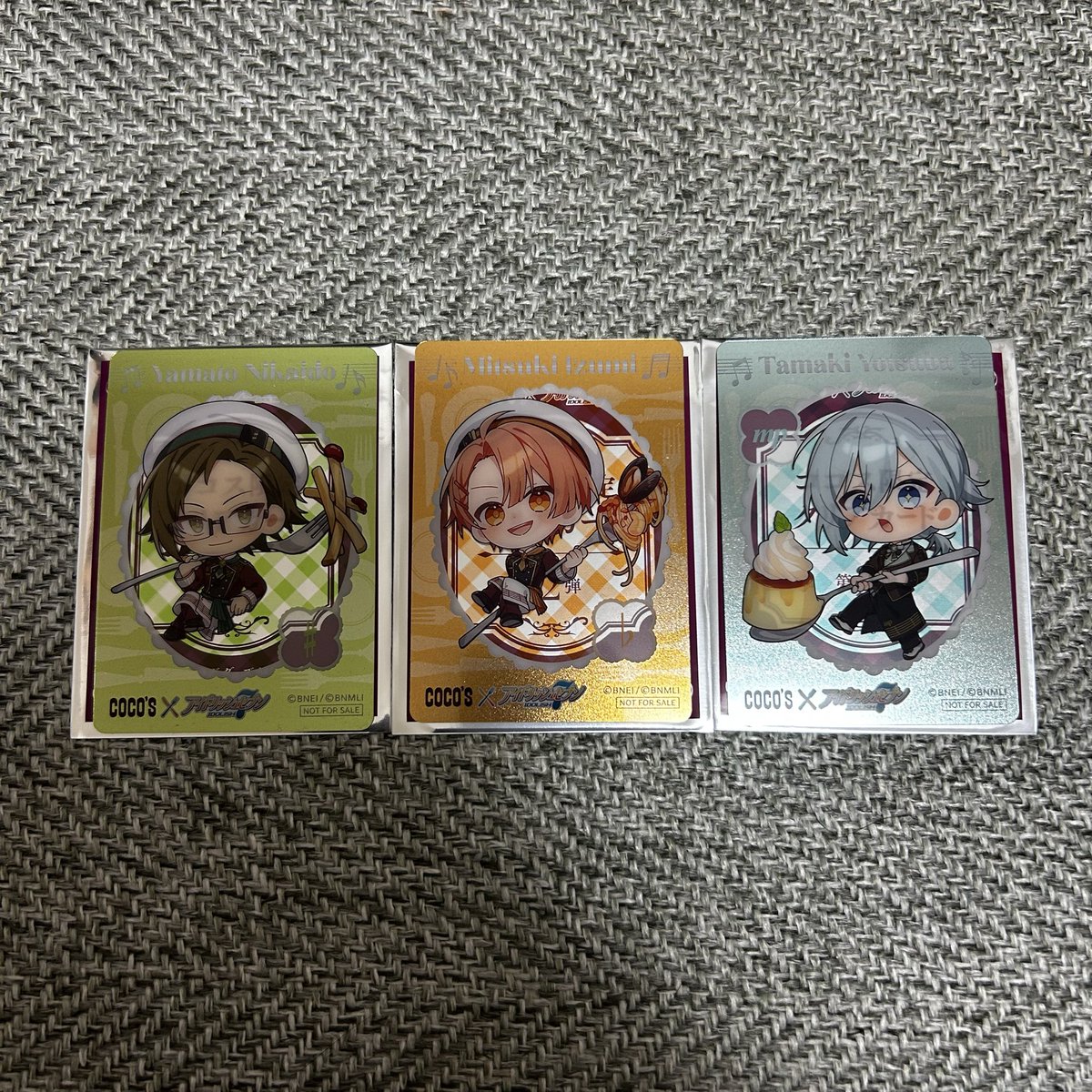 Kii_79i7's tweet photo. 【交換】アイナナ アイドリッシュセブン ココス 第2弾 クリアカード

譲：大和、三月、環

求：陸

郵送希望
陸1決まり次第譲渡可能です。
検索からでもお気軽にお声掛け下さい。
よろしくお願いいたします。 https://t.co/1Errmfzop2