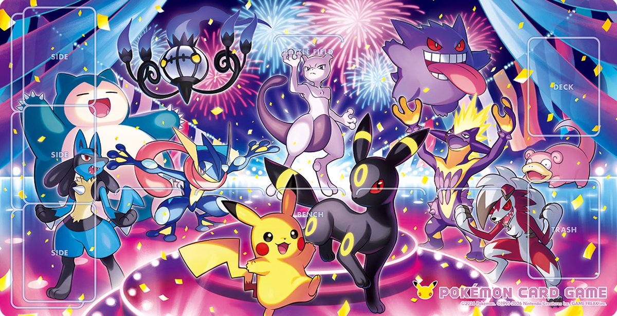 pokecamatomeru's tweet photo. ポケモンセンターオンラインで「9月16日発売新作サプライ」の商品ページが公開されました

📅発売日
9月16日(水)10時00分～

✅デッキシールド
・プレミアム・グロス 30th CELEBRATION
・プレミアム・グロス エーフィ 30th CELEBRATION
・プレミアム・グロス ブラッキー 30th CELEBRATION
・プレミアム・グロス No.30 ニドリーナ
・30周年デザイン
・旅立ちの3匹
・刺繍デザイン
・モルペコ【パープル】

✅デッキケース
・30th CELEBRATION
・30周年デザイン
・旅立ちの3匹

✅フリップダブルデッキケース
・みんなでおいわい

✅ラバープレイマット
・旅立ちの3匹
・みんなでおいわい Night
・みんなでおいわい Day

✅カードホルダー ピカチュウ
✅ロングカードボックス 30th CELEBRATION
✅3連ディスプレイフレーム 旅立ちの3匹
✅4ポケット コレクションファイル あつまれピカチュウ！
✅ショッピングバッグ PCG 30th CELEBRATION S/M

✅商品ページ
https://t.co/q2kqtyWDmk