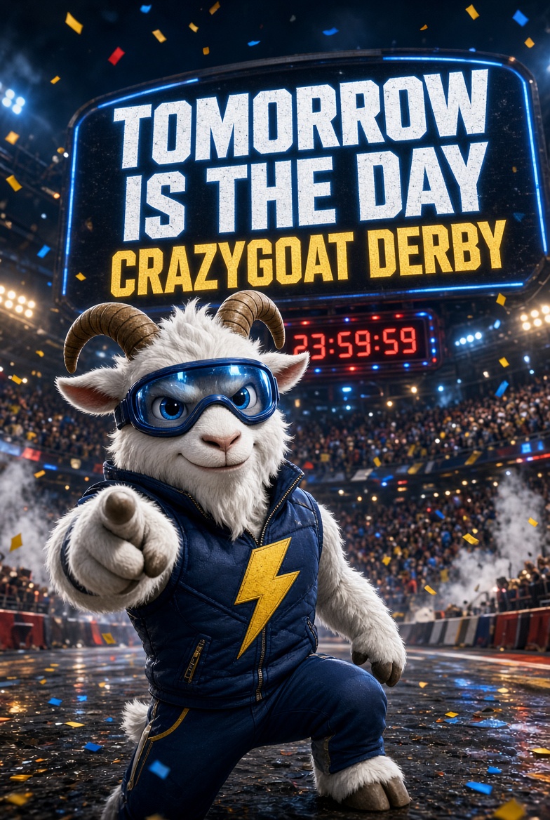 crazygoatderby's tweet photo. 🚨 ¡El lanzamiento se acerca!
No te quedes sin tu cabra 🐐
Las que entren a tiempo van a tener ventaja desde el primer día.

¿Vas a esperar o vas a asegurar la tuya?
#Lanzamiento #NoTeQuedesSinTuCabra #GoatMode #SeAcerca #UltimaOportunidad https://t.co/K3Z3V0iK23