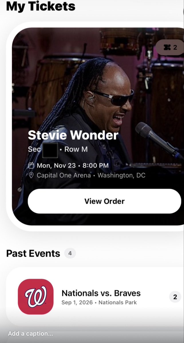 CatchTheATrain's tweet photo. Stevie Wonder show sold out same day but I was ready , 50th anniversary for Key of Life 🎹 https://t.co/U5LGJiEi6r