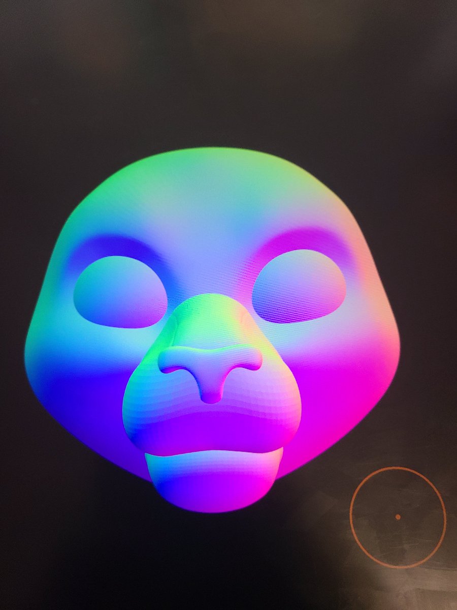 Monstirque's tweet photo. Working on a big cat sculpt! So far it's looking decent; I painted the eyes just for a placeholder to kinda get an idea what it'd look like so far. Still need to define more shapes and refine the muzzle

#fursuitsculpt #fursuitwip #fursuitbase https://t.co/Yfi900n1Hm