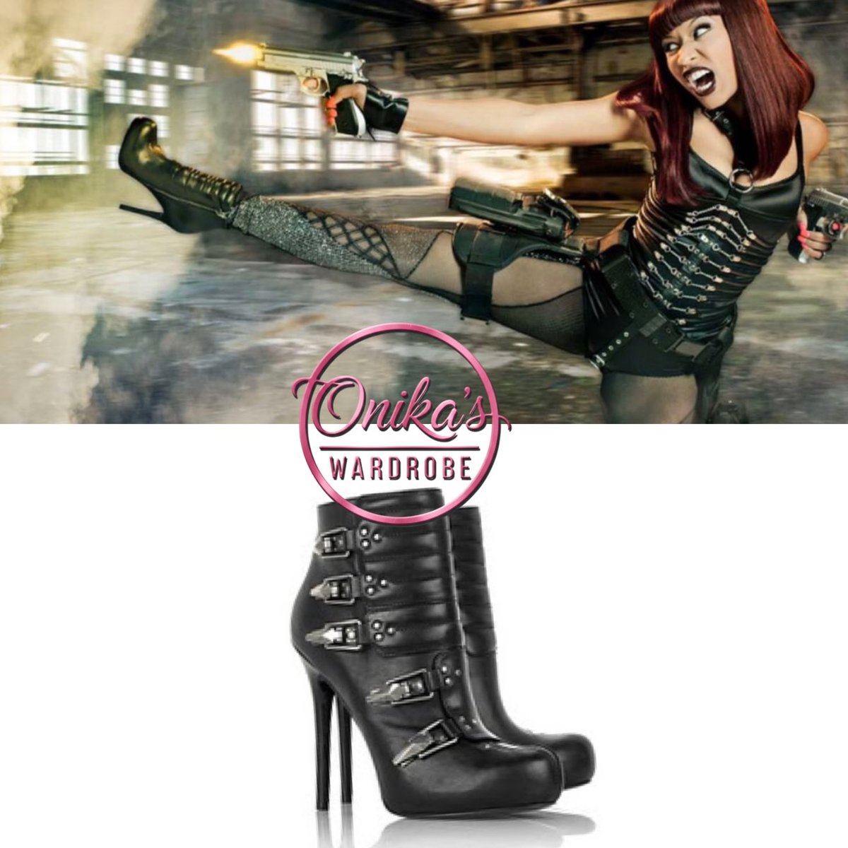 onikaswardrobe's tweet photo. Black Men’s Magazine (2010)

Nicki Minaj wearing a pair of Alexander McQueen S/S 2010 Black Leather Metal Ski Buckle Ankle Boots

#nickiminaj  #style #fashion #AlexanderMcQueen https://t.co/02fhVYFwK2