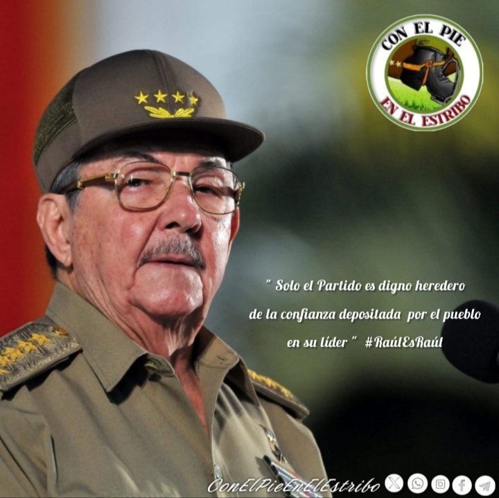 DirectorUAASLTU's tweet photo. El #PCC es vanguardia y garantía de continuidad. Su honrosa tarea: preservar la #RevoluciónCubana sin ceder jamás a presiones externas. Firmeza, unidad y victoria. 
#CubaEstáFirme 
#RaúlEsRaúl https://t.co/DjFpdSVVrc