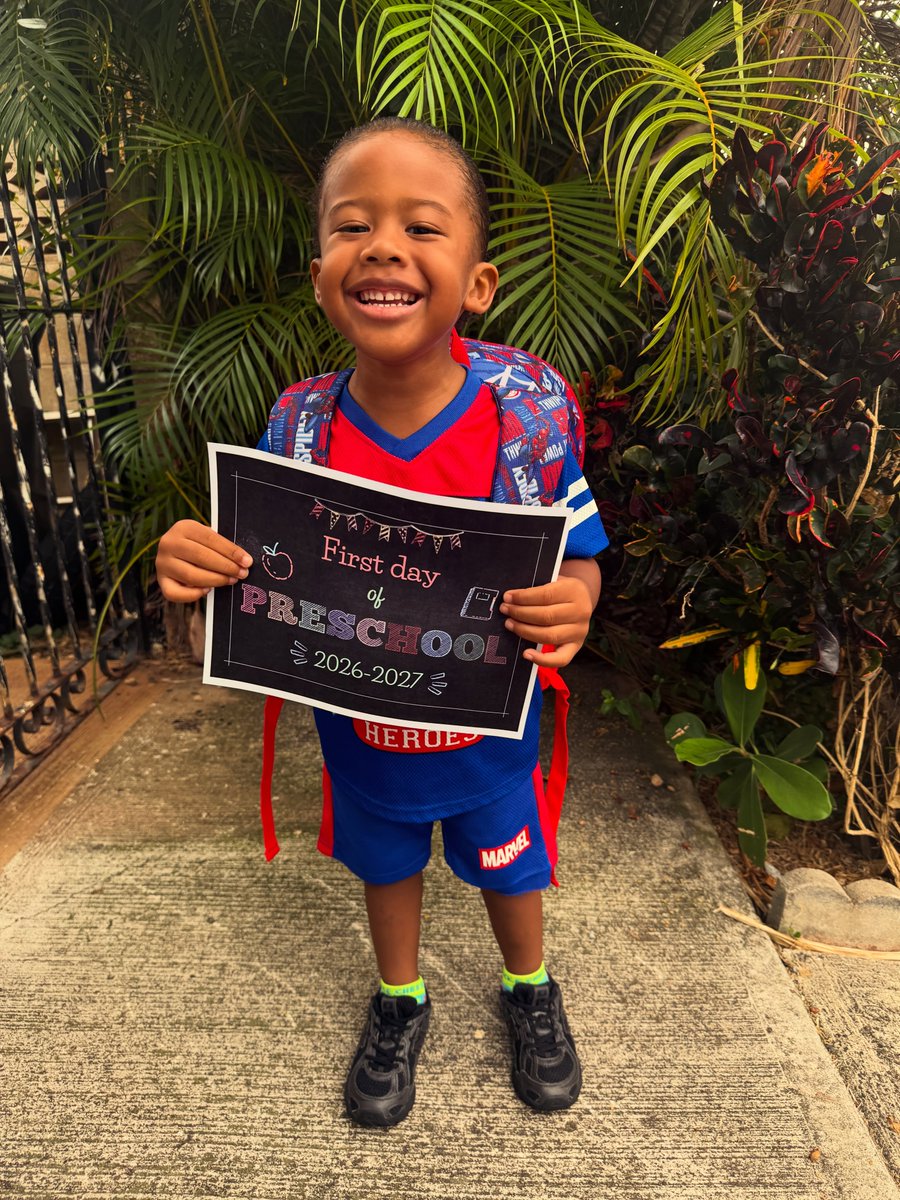 BonoFull's tweet photo. Our preschooler. Time is flying by too fast! The funny part? He didn’t even care mommy was leaving. I love it though—my independent Hezi. https://t.co/l8vYNUHkYr