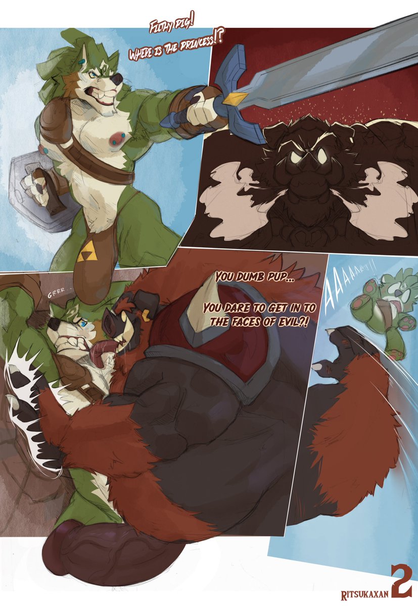 ritsukaxan's tweet photo. Be prepare for new Link! adventure!

a mix between traditional and digital small comic !

#zelda #ocarinaoftimeremake #tloz #furry #bara #zeldaremake https://t.co/RKvckZChMH