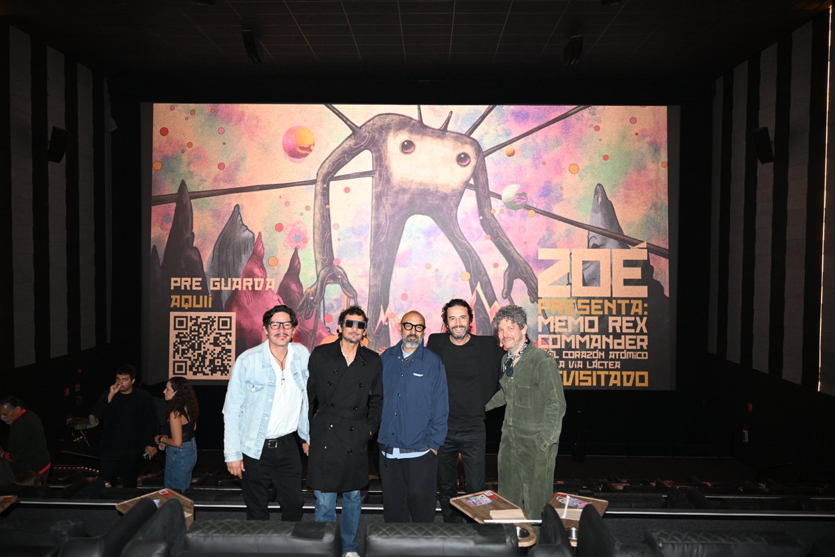 zoetheband's tweet photo. Premiere de Zoé : Memorex + Rexsexex y Más. No se pierda la película a partír del 17 de septiembre en @cinemex
🎟️ : https://t.co/Y66i3swp1j https://t.co/AEHOn05OaC