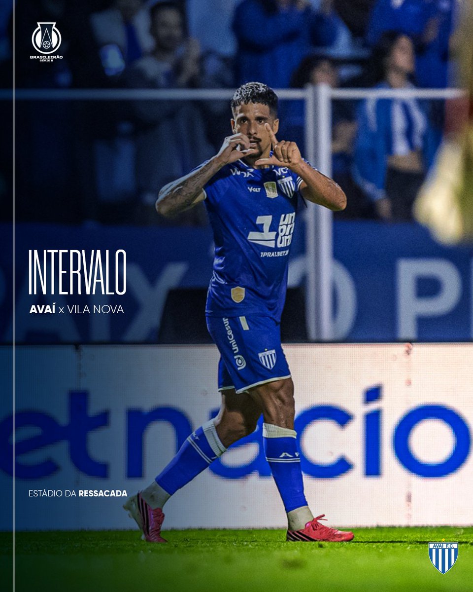 AvaiFC's tweet photo. Intervalo de jogo na Ressacada:  
@avaifc 1x1 Vila Nova

#TodosPeloAvaí
📷: Fabiano Rateke/Avaí F.C. https://t.co/OlCjqMdwgq