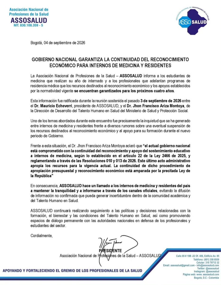 bupropion_150mg's tweet photo. Oye @SoyJerome__ dile a tu patrón que deje de estar garantizando cosas que no va a cumplir. 14 de septiembre y nada del pago a internos ¿Quieren tener el chicharrón de un paro nacional de internos o cómo es? #InternosConPagoYa @AdresCol @ABDELAESPRIELLA @MinSaludCol https://t.co/FSb1AKjq9c