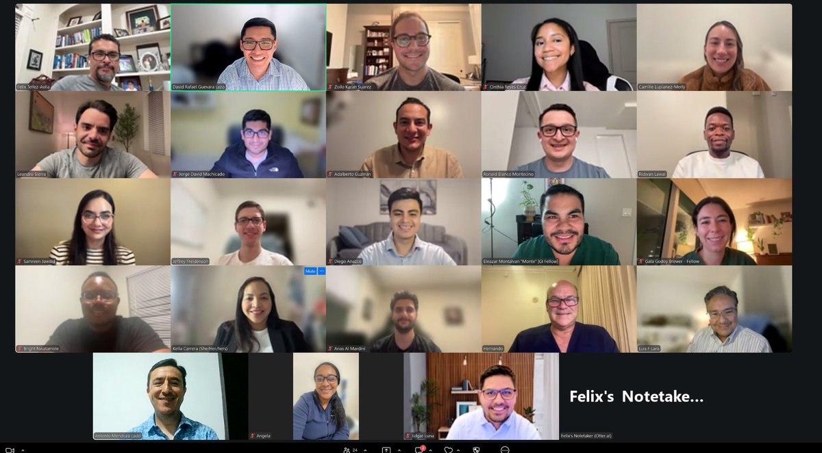 latinogisociety's tweet photo. Great session tonight with Latinos in GI! 🎉 

Mock interviews, practical feedback, and mentorship to help residents prepare for interview season. 

Huge thanks to our faculty, fellows, and participants for making it possible! 💙 #LatinosInGI https://t.co/52sshSYB63