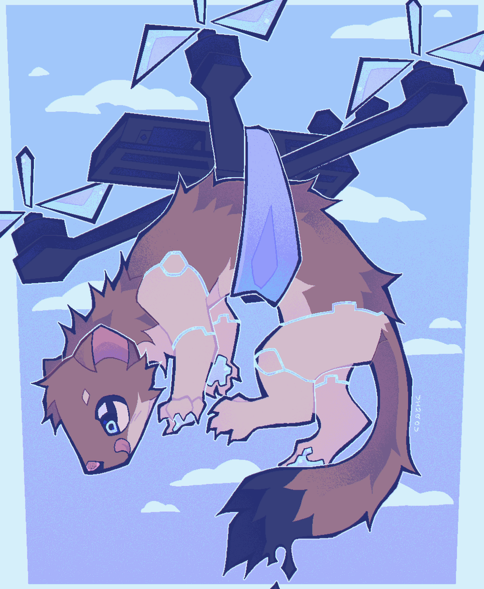 Vinqou's tweet photo. sky high critter :3 https://t.co/XKW6k7jI0N
