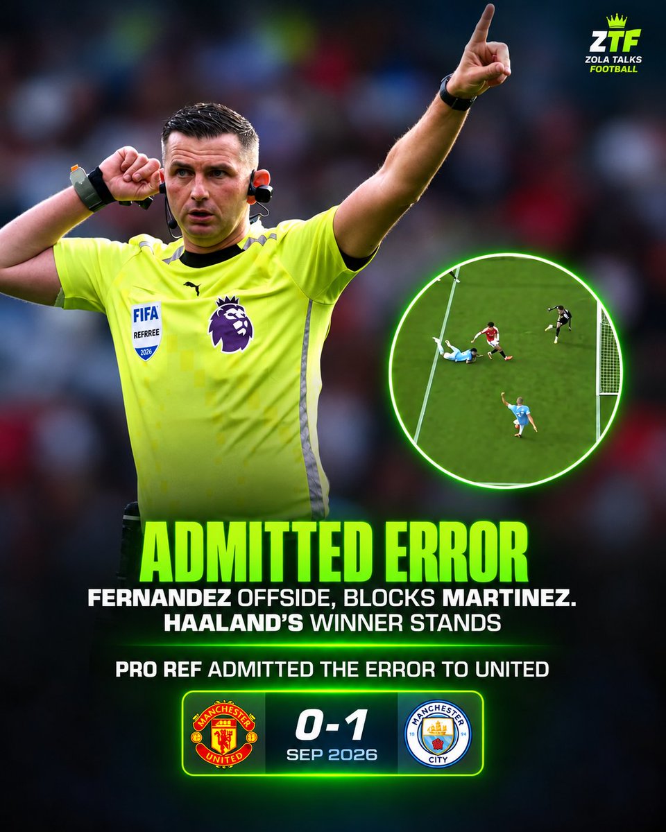 zola_254's tweet photo. FOR THE LOVE AND SAFETY OF FOOTBALL 

Michael Oliver and Howard Webb -MUST GO 

For fairness and the integrity of the game 

Michael Oliver and Howard Webb -MUST GO 

For an end to biased officiating and corruption 

Michael Oliver and Howard Webb - MUST GO 

WHY CITY ?
👇 https://t.co/CXdp3xHxKm