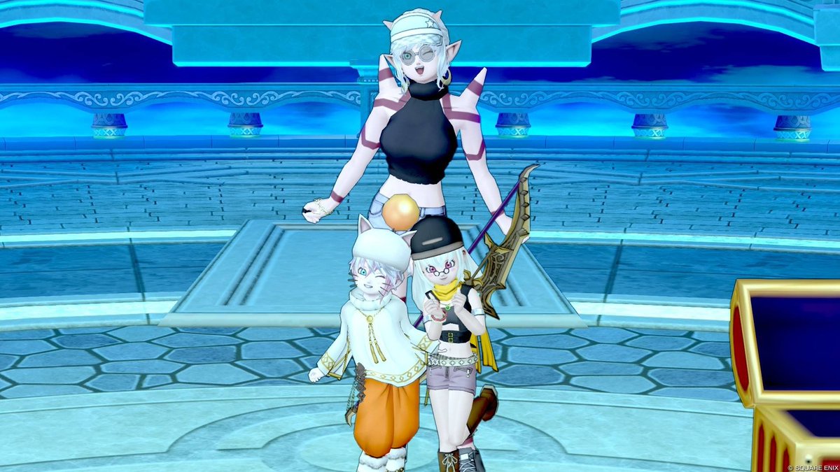 _ash_DQ10's tweet photo. 最近一緒に頑張ってたラゼちゃんと、ソーンさん召喚して3人v(´∀｀*v) https://t.co/ALDGniQlFx