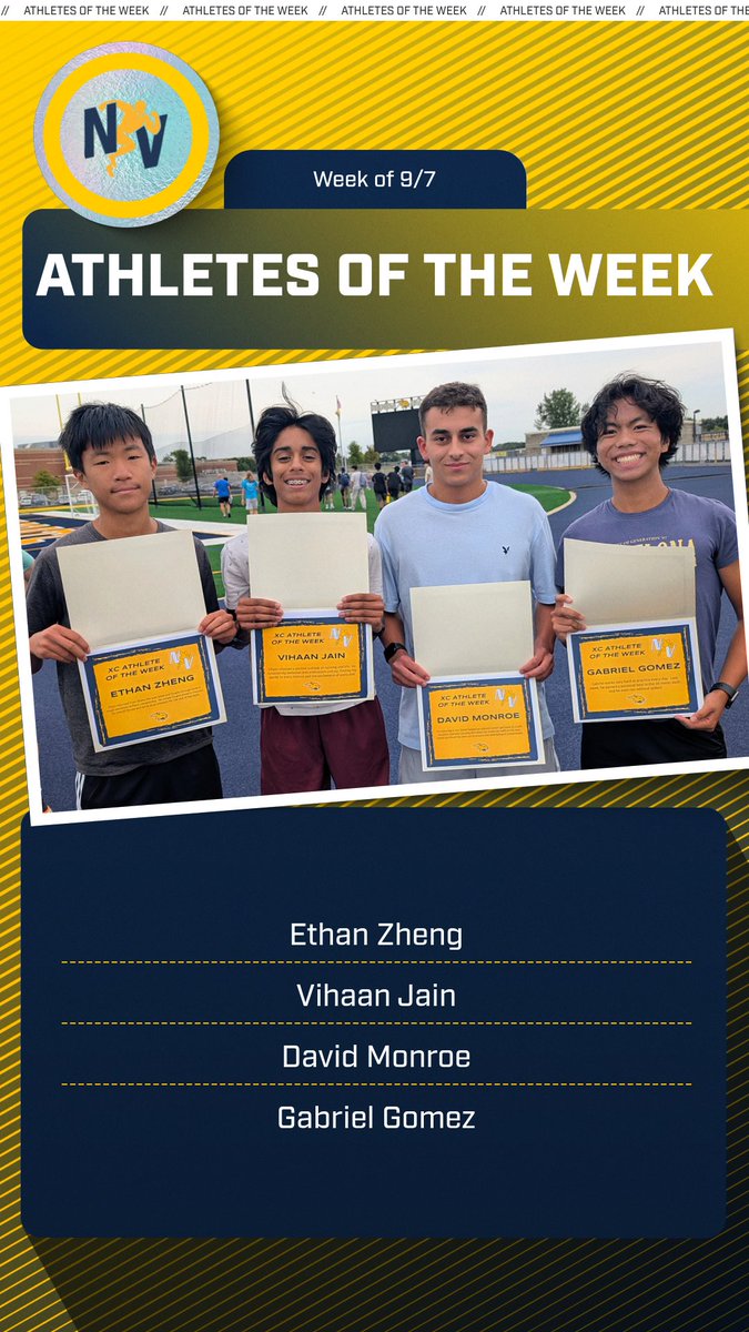 NVXC_NVTF's tweet photo. Congratulations to our Athletes of the Week for the week of 9/7! Proud of their hard work and dedication! #NeuquaValley #AlwaysForward https://t.co/efNGO0Lri6