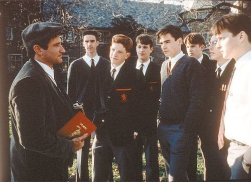 poetsbutdead's tweet photo. dead poets society behind the scenes is so important to me https://t.co/tus5bFCivu