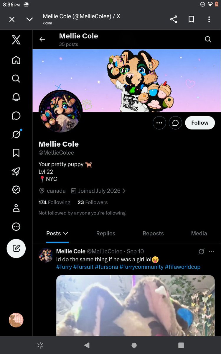 Yunabum's tweet photo. This person is stealing my friend's videos from Instagram and is impersonating my friend 

This individual is also running my friend's suit through AI to create their pfp and banner 
Please report this individual https://t.co/vHF97XNxJm