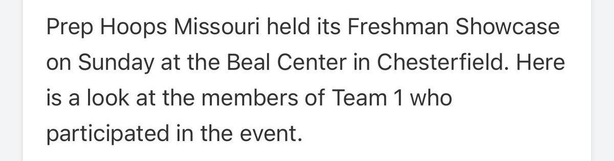 walter_nier25's tweet photo. Thank you @PrepHoopsMO, @PrepHoops, and @earlaustinjr for the write up. | Missouri Freshman Showcase https://t.co/rG6SsWLoGP