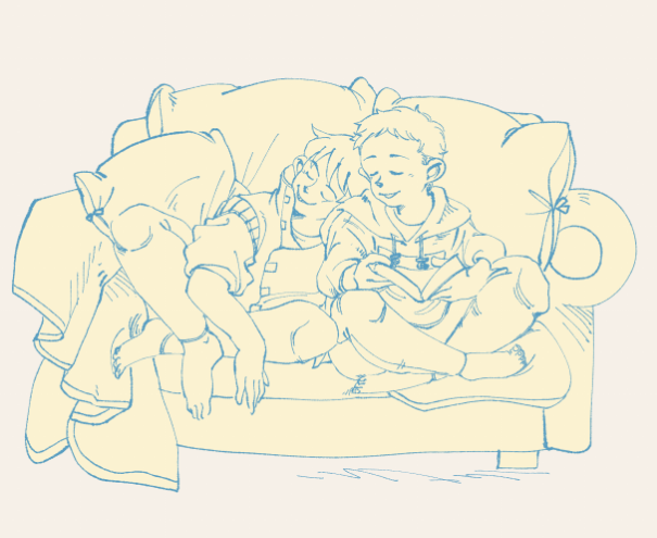 Anmonia6's tweet photo. #金鉄
snuggling on a sofa 🥺🍃 https://t.co/HxWtMxlSxZ