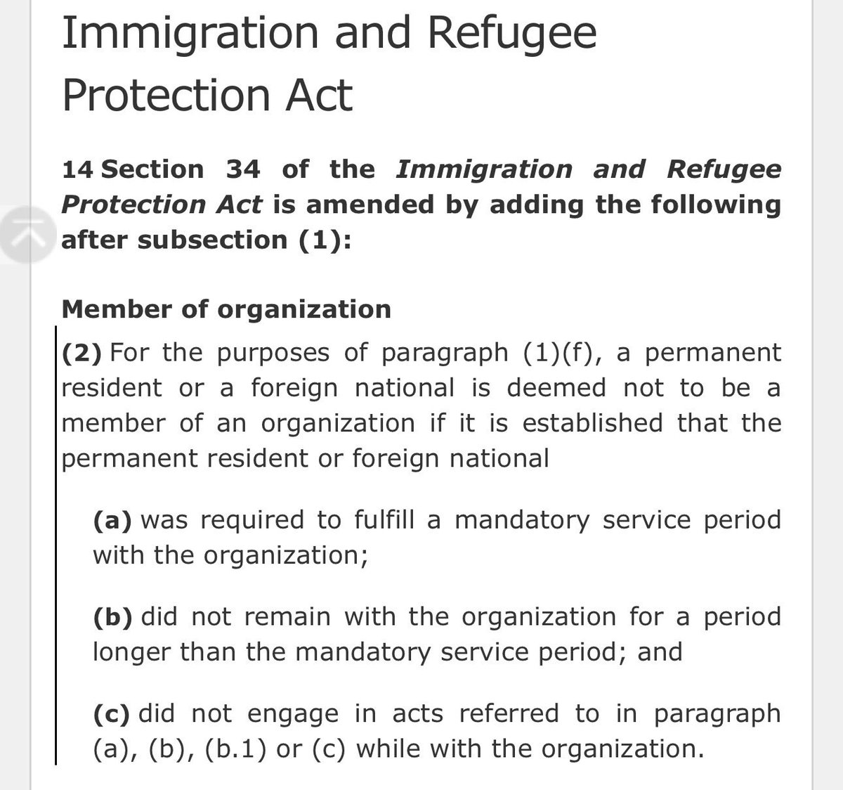 GarnettGenuis's tweet photo. I fought hard to get the IRGC listed as a terrorist organization. When I put forward a bill to list them, I included a section to protect victims of forced conscription. Liberals failed to include this part of my bill.

We already have a clear solution to this problem. Liberals should adopt it.