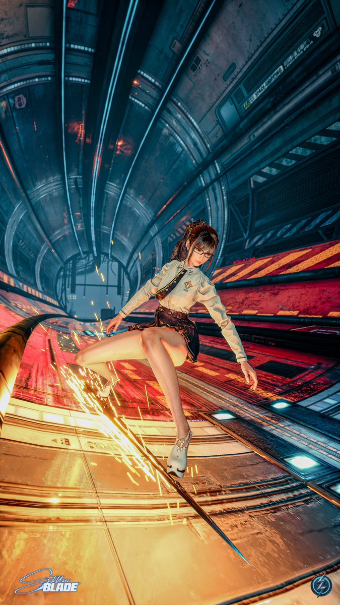 ZoomelloVP's tweet photo. Chispas en carril, 🌟 
gafas ocultan la ira, 👓 
Eva se desliza. 🛹

@StellarBlade 

#StellarBlade #ステラーブレイド #VirtualPhotography #ZoomelloVP  
    
(Capturas tomadas en PlayStation 5) https://t.co/1Xc4b972Nt