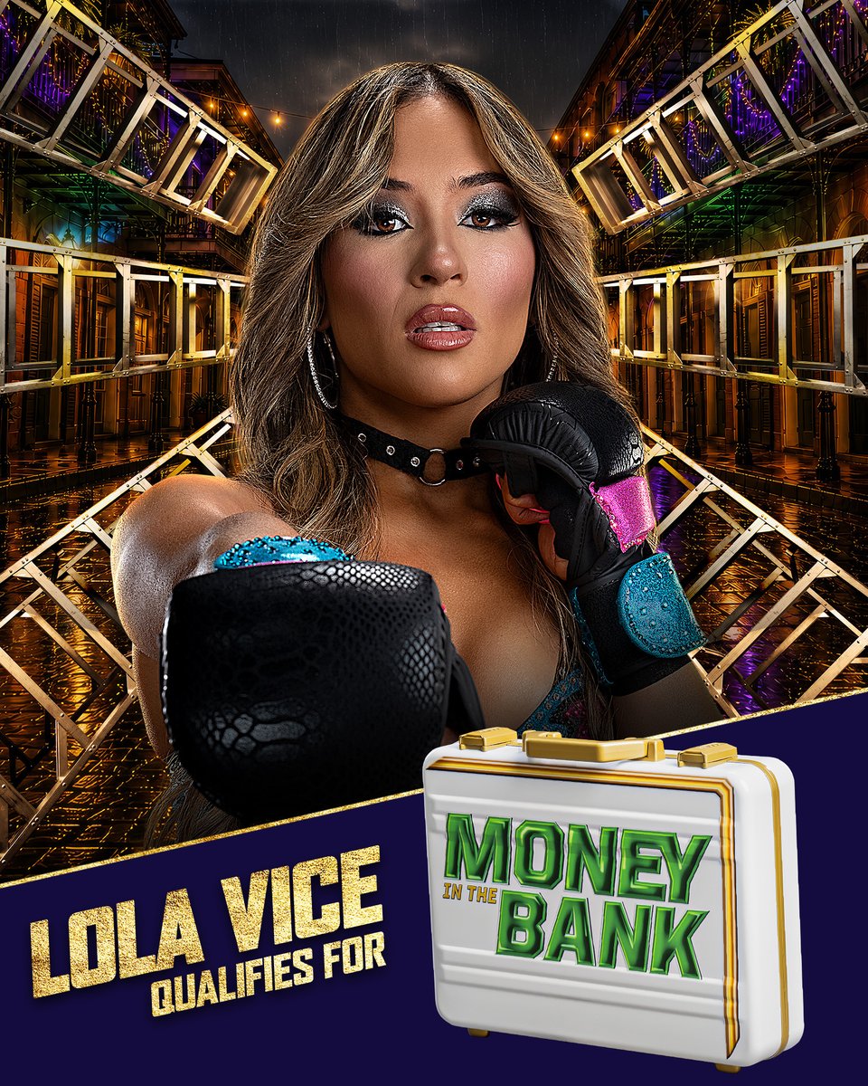 WWE's tweet photo. SHE'S IN 🌟

@lolavicewwe has QUALIFIED for Money in the Bank! https://t.co/SRhTnVHQKV
