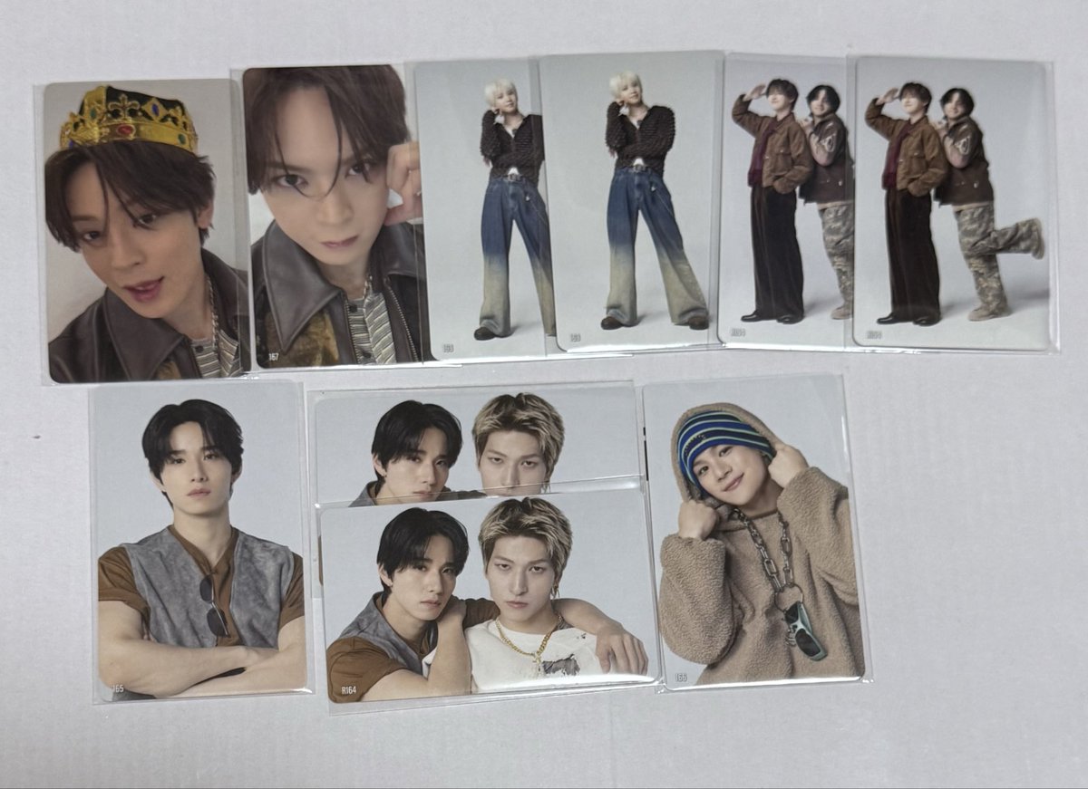 rukity24's tweet photo. @1
JO1 POPUP STORE 2026 ポップアップ 交換 
トレカ交換 

【譲】
画像1,2枚目

【求】
白岩166,R156,R157,  7000円
河野 168＞164 , R160
全員 R166,167
シール台帳 白岩＞河野

※シール台帳同種
郵送交換📮
お気軽にお声かけください🙇🏻‍♀️
#JO1交換 https://t.co/xxkr1oumUa