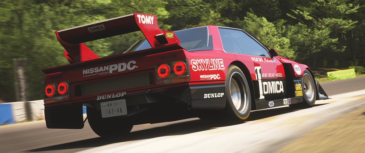 tomlechat4748's tweet photo. #ForzaHorizon6 #VirtualPhotography 1983 Nissan #11 Tomica Skyline Turbo Super Silhouette https://t.co/ciB5jLjIcG
