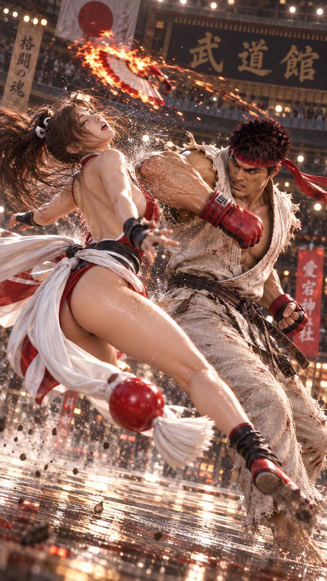 sun_amon's tweet photo. #不知火舞 #リュウ #アキ #mai #Ryu #aki https://t.co/U2AysVyw8J