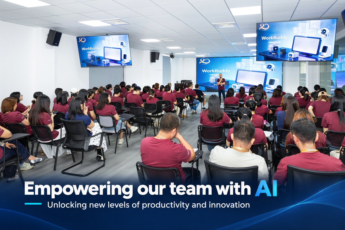 FlyingNoahGroup's tweet photo. 💥 We leveled up last week 🚀
🤖 Our team completed a company-wide AI training — exploring practical tools & smarter workflows.
📲 DM us or:
📧 Email: master@nbfyn.com
☎️ Phone: +852 6150 7394
🖥️ Website: https://t.co/UZhWi8g2H4
#Supplier #AITraining #TeamLearning #FutureWork https://t.co/iBqlOigzAf