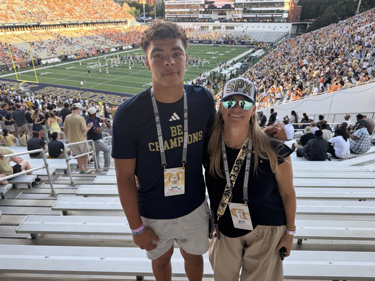 DayGist2028's tweet photo. I had a great time last Saturday on my Visit to the Georgia Tech vs. Tennessee game. Unfortunately, they were unable to come up with a win but, it was still a great game/experience. Thank you to @NathanBrock50 and @SamE520 for having me. Can’t wait to continue my relationship with @GeorgiaTechFB .

@pullen_adam
@camdenwooden
@SPXrecruiting
@spxfootball
@NEGARecruits
@RecruitNE_GA
@BigSkippin_75
@247recruiting
@RivalsHS
@RecruitGeorgia
@DekalbRecruits