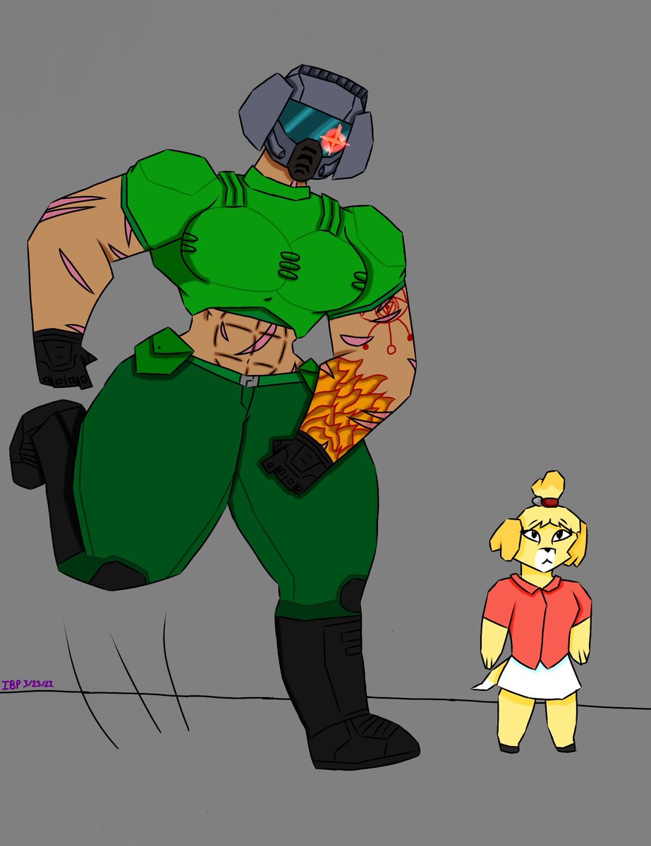 Permacura's tweet photo. @indiberrypies // Why'd you go drawing transfem DooM art then? Idk, just a weird choice. Seems like a conflict of interests you need to work out yourself. https://t.co/HGGW420dlK