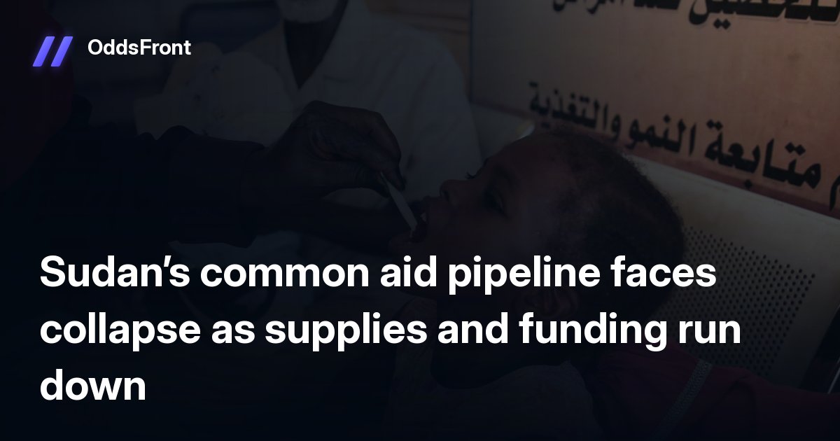 alotofbit's tweet photo. 🗞 Sudan’s common aid pipeline faces collapse as supplies and funding run down https://t.co/ih22uPCiIO