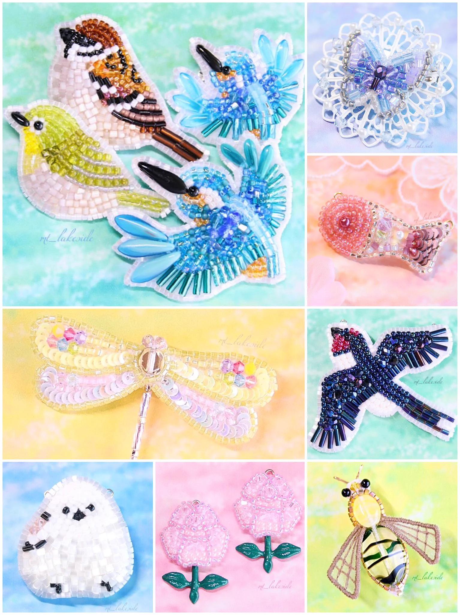 みずうみのほとり💐ビーズ刺繍 on X: 