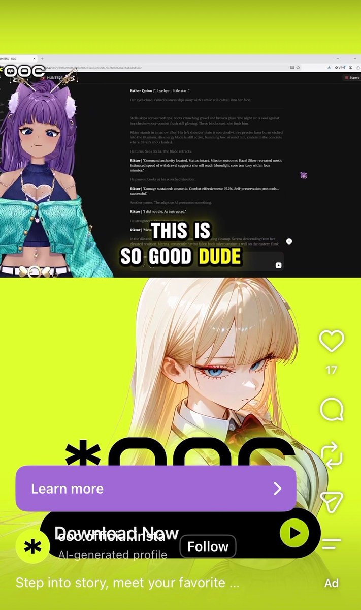 NBinted's tweet photo. It really has to be over for you if you’re doing ads for AI slop browser games on Instagram. https://t.co/aRkHSb2XZz