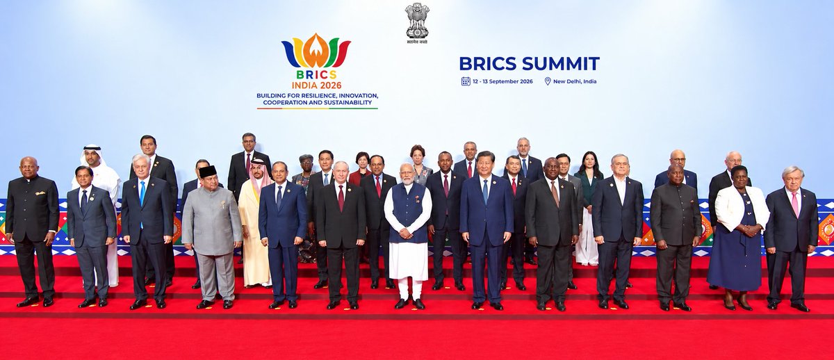 indiachamber's tweet photo. BRICS 2026 New Delhi: pragmatic economic outcomes, local-currency  interoperability without de-dollarization ideology, dialogue over destruction,  and India's bridging role.  Full Executive Report on the Chamber Media page.  #BRICS2026 #GlobalSouth #ICCUSA https://t.co/NsaK3uU13i