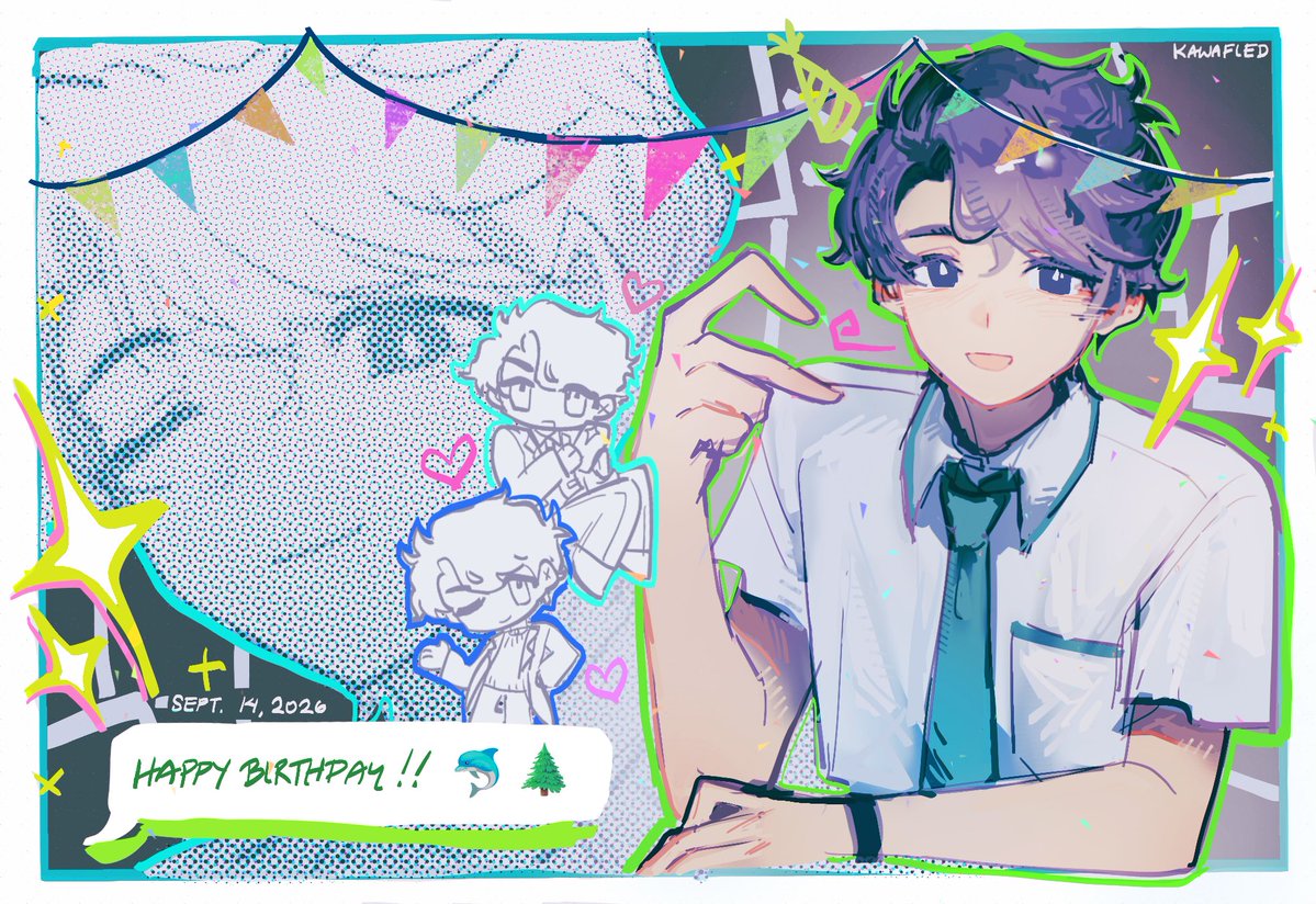 kawafied's tweet photo. Happy Birthday, Kousei! 💚
#Matsumura #GoForItNakamura #ガンバレ中村くん https://t.co/y2TYaT4YT6