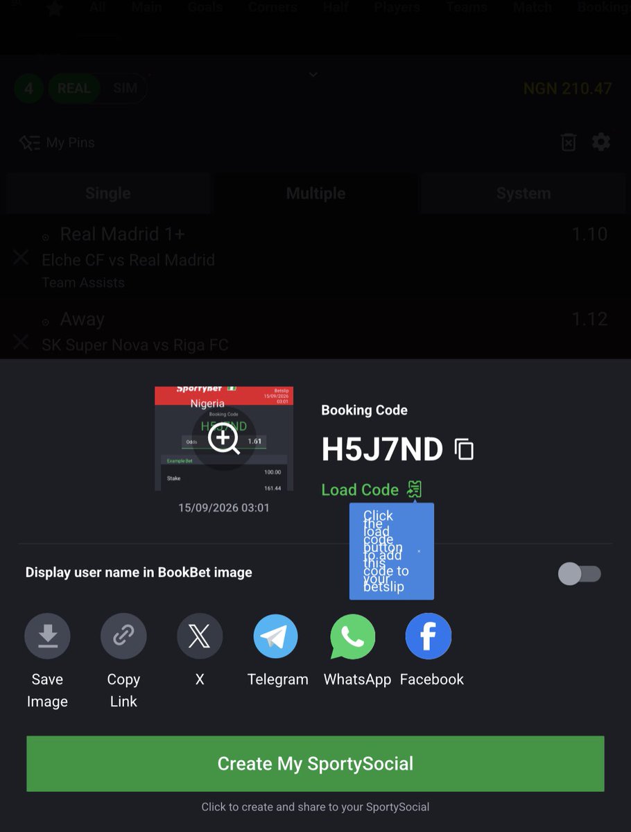Santo_Bkeko's tweet photo. SportyBet code: H5J7ND

#sportybet #investment https://t.co/UzHAE1e5YR